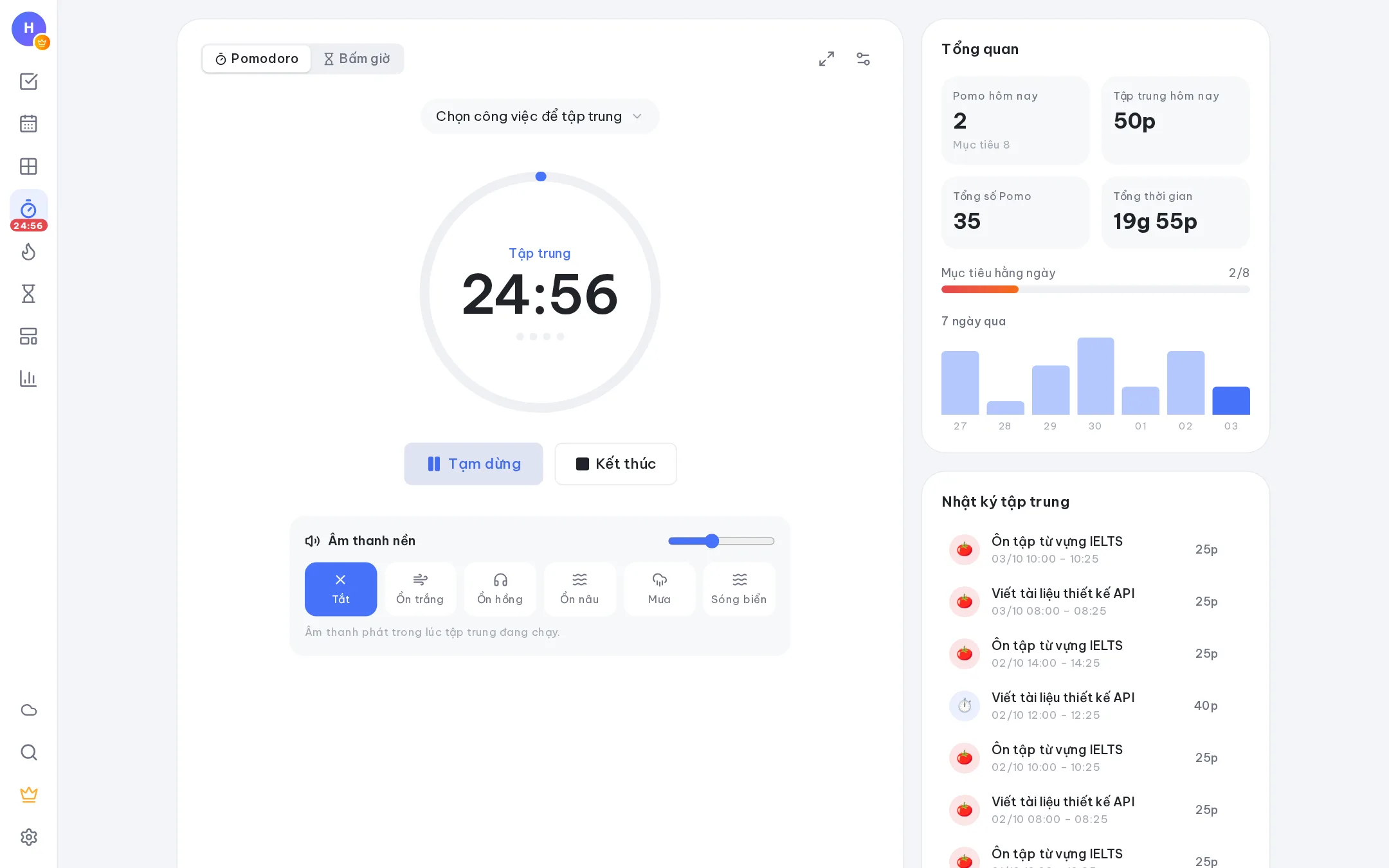 Vào guồng với đồng hồ Pomodoro